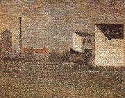 Georges Seurat Suburb oil painting artist